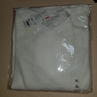 ユニクロ(UNIQLO)のユニクロ　ワッフル VネックT (Tシャツ(長袖/七分))