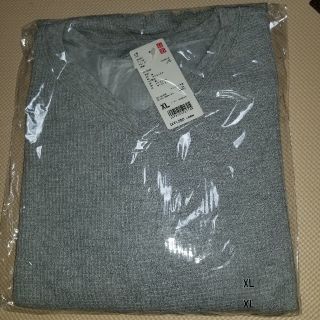 ユニクロ(UNIQLO)のユニクロ　ワッフル　VネックT(Tシャツ(長袖/七分))