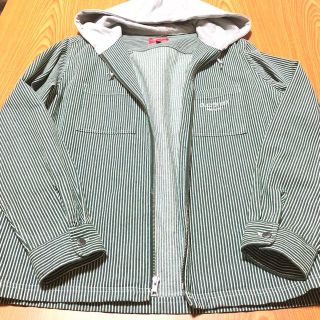 シュプリーム(Supreme)の国内正規 supreme M stripe denim zip up shirt(Gジャン/デニムジャケット)