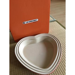 ルクルーゼ(LE CREUSET)のル・クルーゼ ハートのディッシュ 美品(食器)