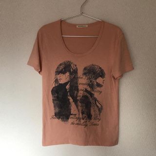 セマンティックデザイン(semantic design)のフラミンゴカラー女性プリントTシャツ Mサイズ(シャツ)