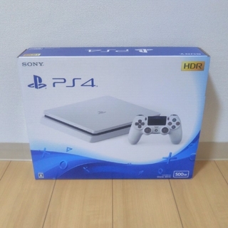 プレイステーション4(PlayStation4)の【新品】PS4 グレイシャー・ホワイト 500GB(家庭用ゲーム機本体)