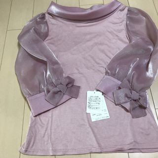 エムズグレイシー(M'S GRACY)のお値下げ❣️エムズグレイシー♡ロールカラー リボンカットソー(カットソー(長袖/七分))