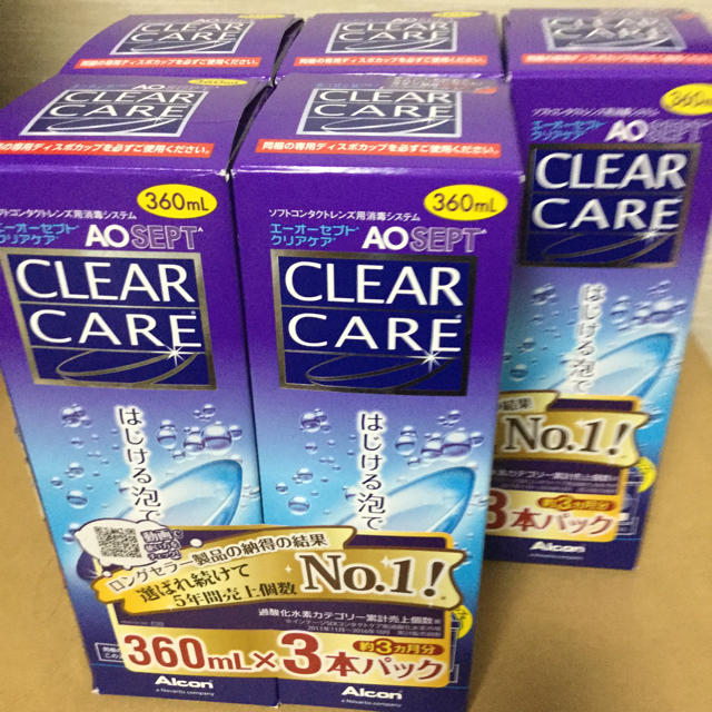 AOセプト クリアケア 360ml×5本 インテリア/住まい/日用品の日用品/生活雑貨/旅行(日用品/生活雑貨)の商品写真