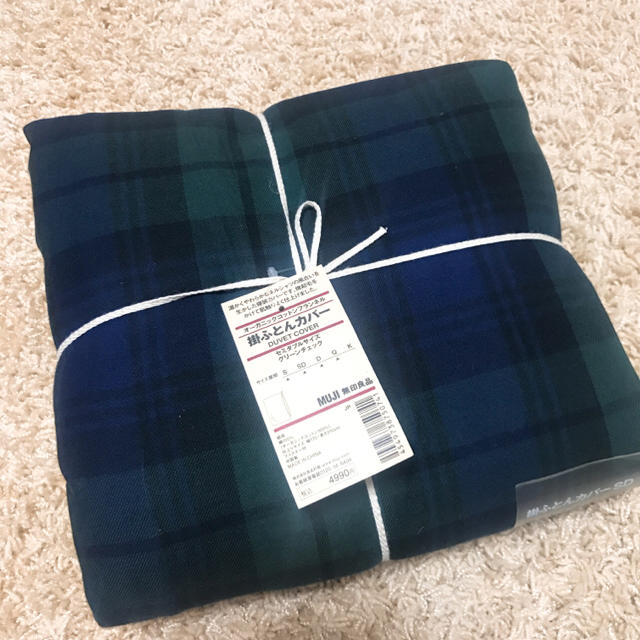 MUJI (無印良品) - 無印良品 掛ふとんカバー(タータンチェック MUJI (無印良品) - 無印良品 掛ふとんカバー(タータンチェック