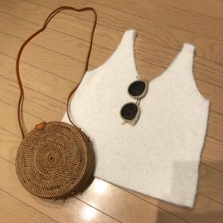 ベルシュカ(Bershka)のBershka シャギーニットタンクトップ(タンクトップ)