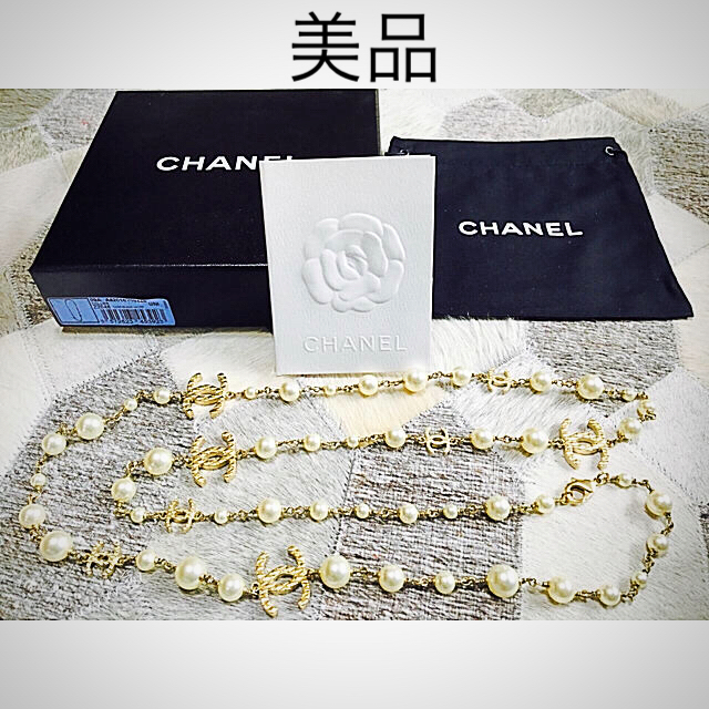 CHANEL - CHANEL パールロングネックレス の通販 by もも｜シャネルならラクマ