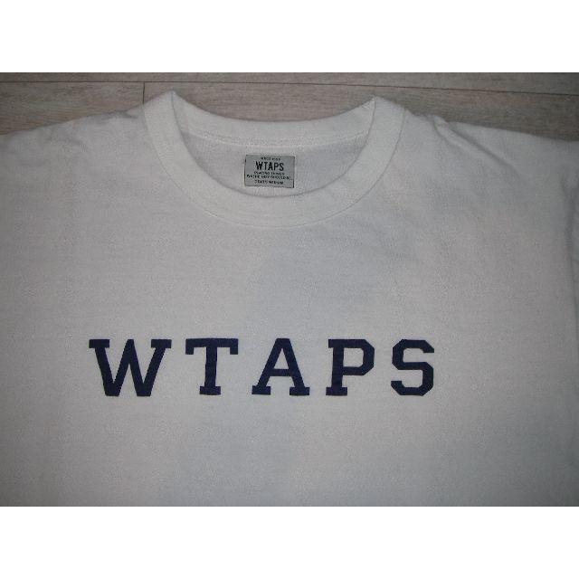 WTAPS  ダブルタップス カレッジ ロゴ Tシャツ M ホワイト