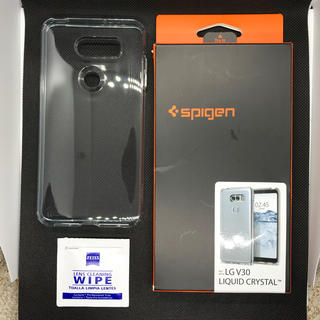 シュピゲン(Spigen)のLG V30用TPUスマホケース Spigen リキッドクリスタル クリアー(Androidケース)
