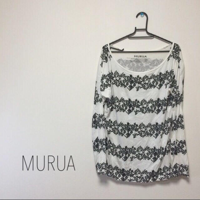 MURUA(ムルーア)のMURUA レースボーダーワンピース レディースのワンピース(ミニワンピース)の商品写真