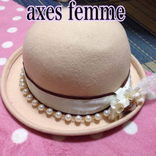 axes femme(アクシーズファム)の新品☆axes femme ハット☆最終出品 レディースの帽子(ハット)の商品写真