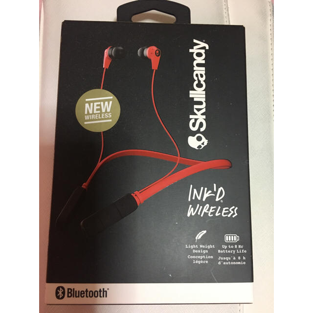 Skullcandy(スカルキャンディ)のskullcandy ワイヤレスイヤホン スマホ/家電/カメラのオーディオ機器(ヘッドフォン/イヤフォン)の商品写真