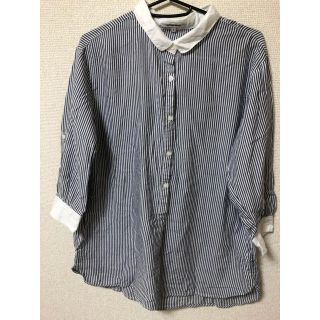 グローバルワーク(GLOBAL WORK)のグローバルワーク ストライプシャツ Sサイズ☆値下げしました☆(シャツ/ブラウス(長袖/七分))