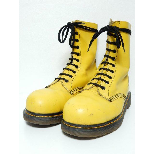 Dr.Martens - 旧タグ！スチールトゥ＆激レアカラー！茶芯！英国製！ドクターマーチン10ホールの通販 by Vivienne