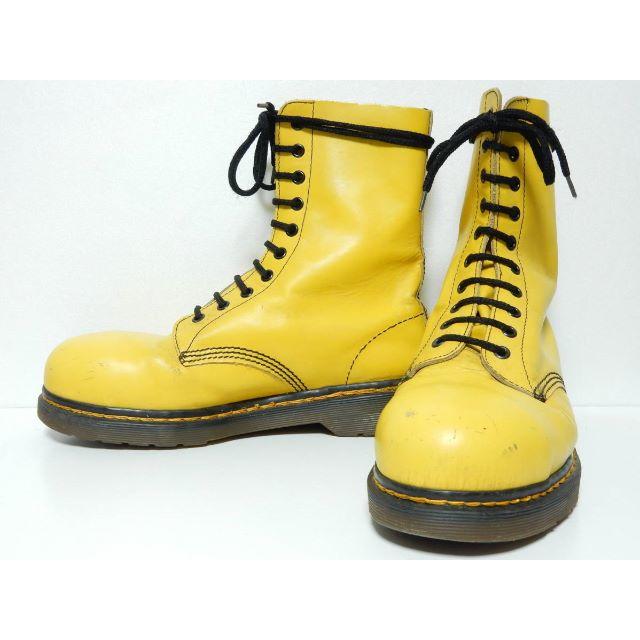Dr.Martens - 旧タグ!スチールトゥ&激レアカラー!茶芯!英国製