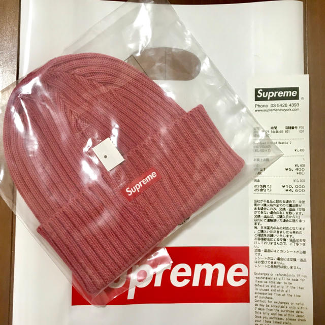 即発送 supreme Overdyed Ribbed Beanie ビニー