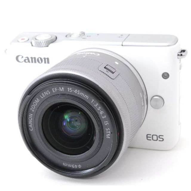 Canon - ❤️自撮＆Wifi搭載❤️女子に人気のホワイト❤️キヤノン EOS M10❤️
