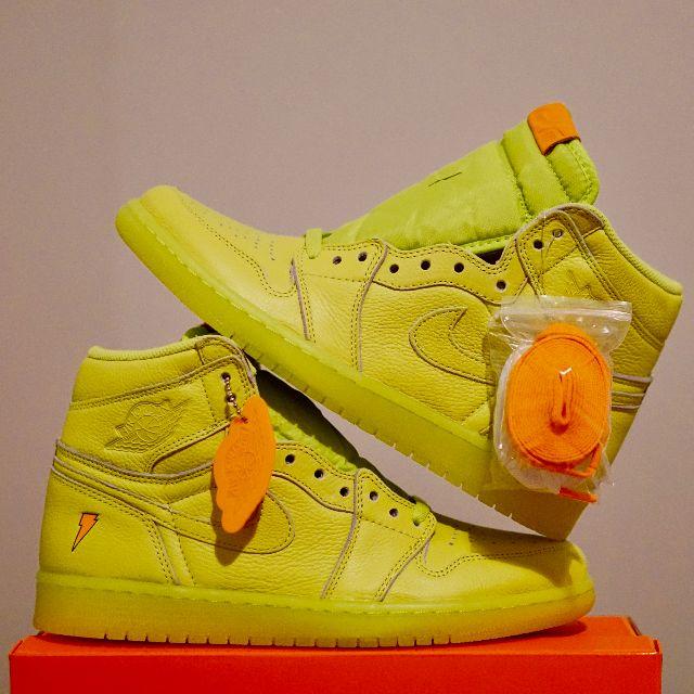 NIKE(ナイキ)のUS9／エア ジョーダン1/LEMON LIME/jordan/gatorade メンズの靴/シューズ(スニーカー)の商品写真