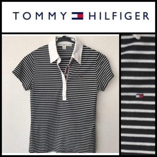 トミーヒルフィガー(TOMMY HILFIGER)の【natsu様専用】TOMMY HILFIGER ポロシャツ ホワイト×ブラック(ポロシャツ)