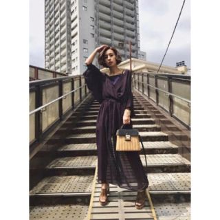 アメリヴィンテージ(Ameri VINTAGE)のMEDI 2WAY CURTAIN LAYERED ROMPERS(オールインワン)