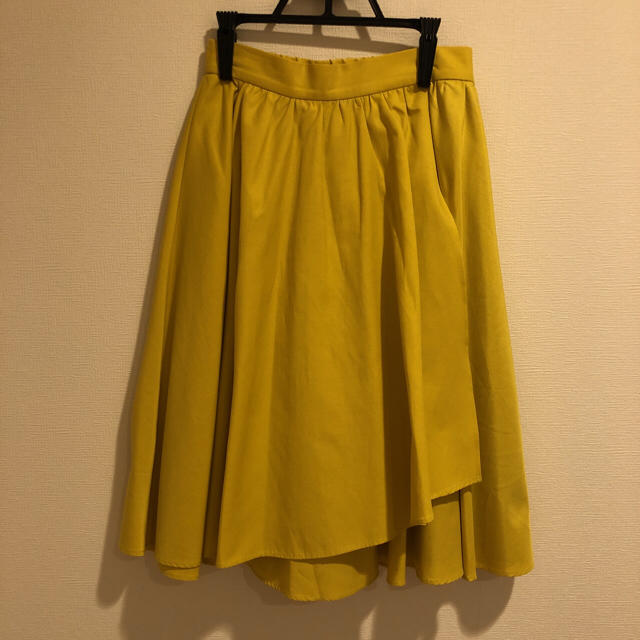 Ray BEAMS(レイビームス)のRay beams 春夏スカート イエロー レディースのスカート(ひざ丈スカート)の商品写真