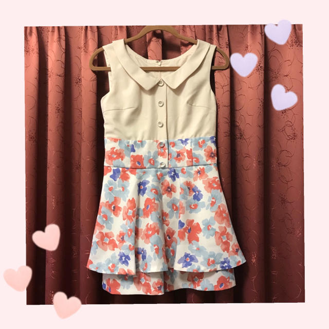 JILL by JILLSTUART(ジルバイジルスチュアート)のロンパース♡ジルバイ♡未使用♡花柄 レディースのワンピース(ミニワンピース)の商品写真