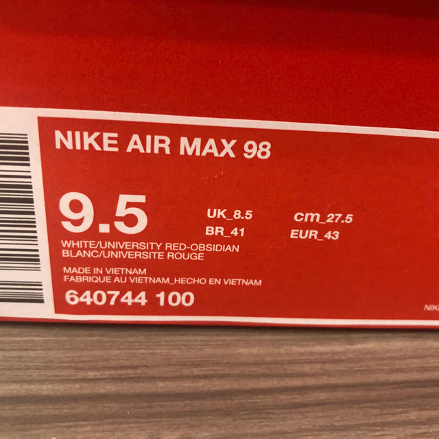 NIKE(ナイキ)の国内正規品 新品未使用 nike air max 98 ガンダム RX78-2  メンズの靴/シューズ(スニーカー)の商品写真