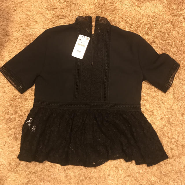 ZARA(ザラ)のZARA レーストップス レディースのトップス(シャツ/ブラウス(半袖/袖なし))の商品写真