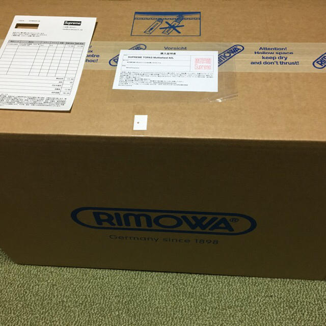 メーカーへ Supreme - supreme rimowa 82L redの通販 by きんぐらうん's shop|シュプリームならラクマ きます