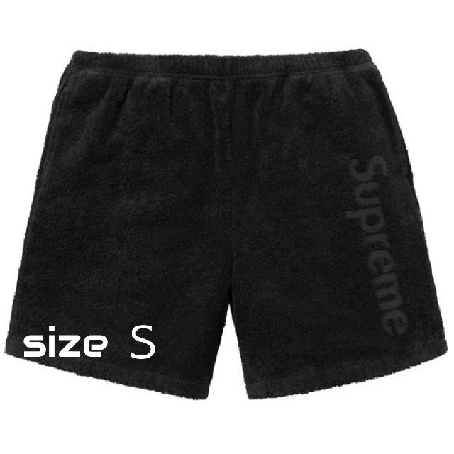S 黒 Supreme Terry Logo Short パンツ S 黒 Supreme Terry Logo Short パンツ