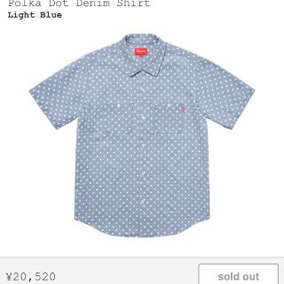 シュプリーム(Supreme)のシュプリーム polca dot denim shirt(シャツ)