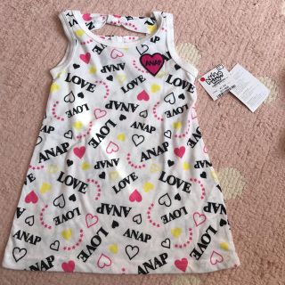 アナップキッズ(ANAP Kids)の新品未使用♥ANAPKIDS♥Aラインタンクワンピ90cm(ワンピース)