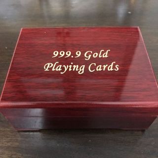 999.9 Gold playing cards トランプ カード(トランプ/UNO)