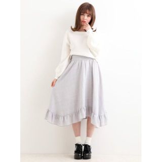 マジェスティックレゴン(MAJESTIC LEGON)のMAJESTIC LEGON☆新品♪フリルヘムライン＊チェック柄フレアスカート(ロングスカート)