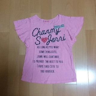 ジェニィ(JENNI)のJENNI♡ロゴプリドット柄Tシャツ 130(Tシャツ/カットソー)