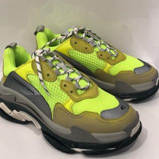 バレンシアガ(Balenciaga)の国内直営店購入品バレンシアガトリプルs イエロー×リフレクター希少410サイズ(スニーカー)