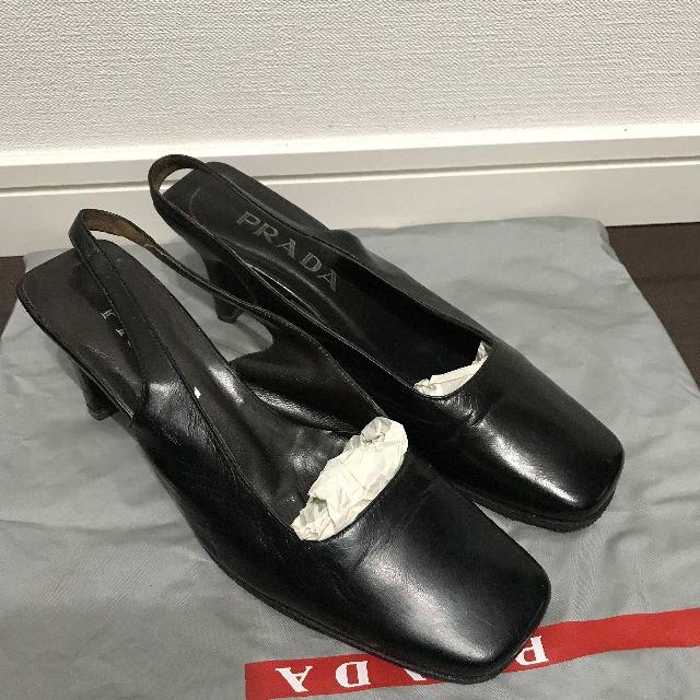 PRADA - 送料込 プラダ総レザーミュールサンダル裏張り広ヒール裏張り 良好美品の通販 by タクト6600's shop｜プラダならラクマ