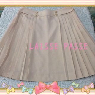 レッセパッセ(LAISSE PASSE)のレッセパッセ♡薄ピンクプリーツスカート(ミニスカート)