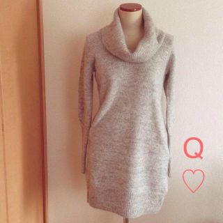 キュー(Q)のQ♡ ニットワンピ(ひざ丈ワンピース)