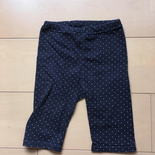 MUJI (無印良品)(ムジルシリョウヒン)の黒 スパッツ キッズ/ベビー/マタニティのキッズ服女の子用(90cm~)(パンツ/スパッツ)の商品写真