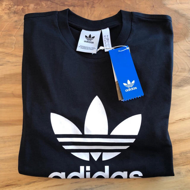 adidas アディダス トレフォイルロゴ入り ニットソーTシャツ/L