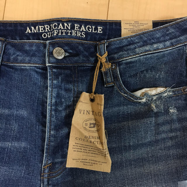 American Eagle(アメリカンイーグル)のそな様専用【新品】ビンテージ ハイライズ ストレート クロップジーンズ レディースのパンツ(デニム/ジーンズ)の商品写真