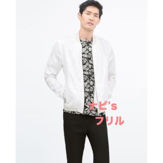 ザラ(ZARA)の良品 完売 ZARA MAN 夏用 通気性 速乾 リネン ブルゾン Ｓ 38(ブルゾン)