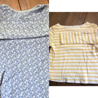 ギャップ(GAP)のGAP子供ロングTシャツ  UNIQLOボーダー長袖Tシャツセット(Tシャツ/カットソー)