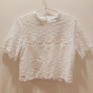 ダブルクローゼット(w closet)のw closet 総レーストップス(シャツ/ブラウス(半袖/袖なし))