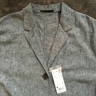 ユニクロ(UNIQLO)の◆UNIQLO◆ユニクロ リネンコットンコート 大きめMサイズ(スプリングコート)