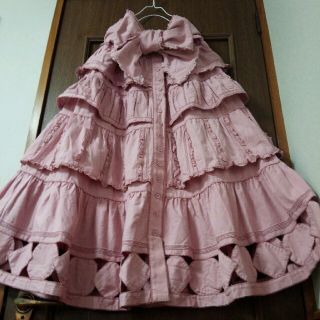 ピンクハウス(PINK HOUSE)のみずたま様♡お取置きです　ワンダフルワールド　サッシュ付デニムティアードスカート(ロングスカート)