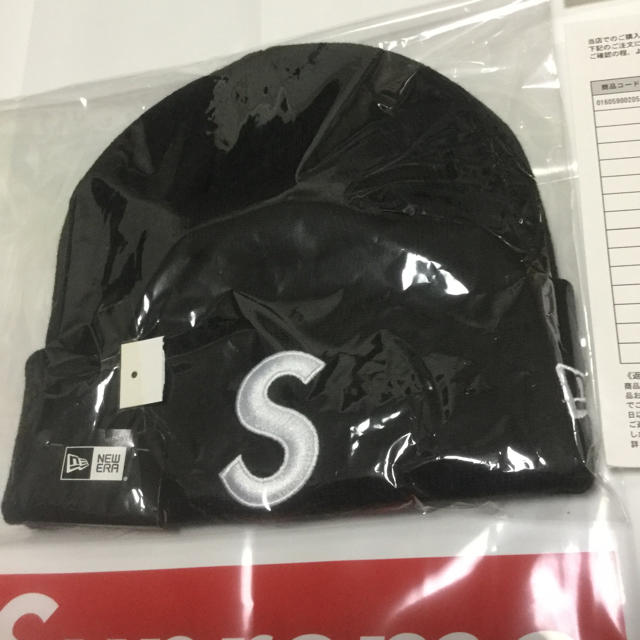 帽子Supreme New Era S Logo ビーニー 新品未使用 納品書原本付