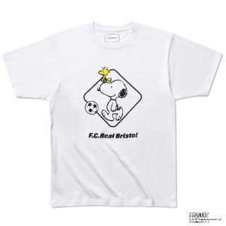 エフシーアールビー(F.C.R.B.)の白S SNOOPY EMBLEM TEE(Tシャツ/カットソー(半袖/袖なし))