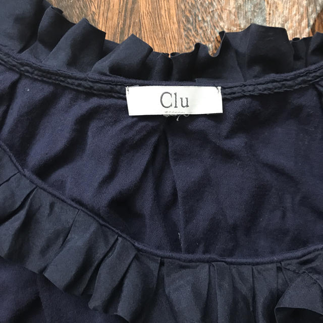 Clu フリルノースリーブ カットソー レディースのトップス(カットソー(半袖/袖なし))の商品写真